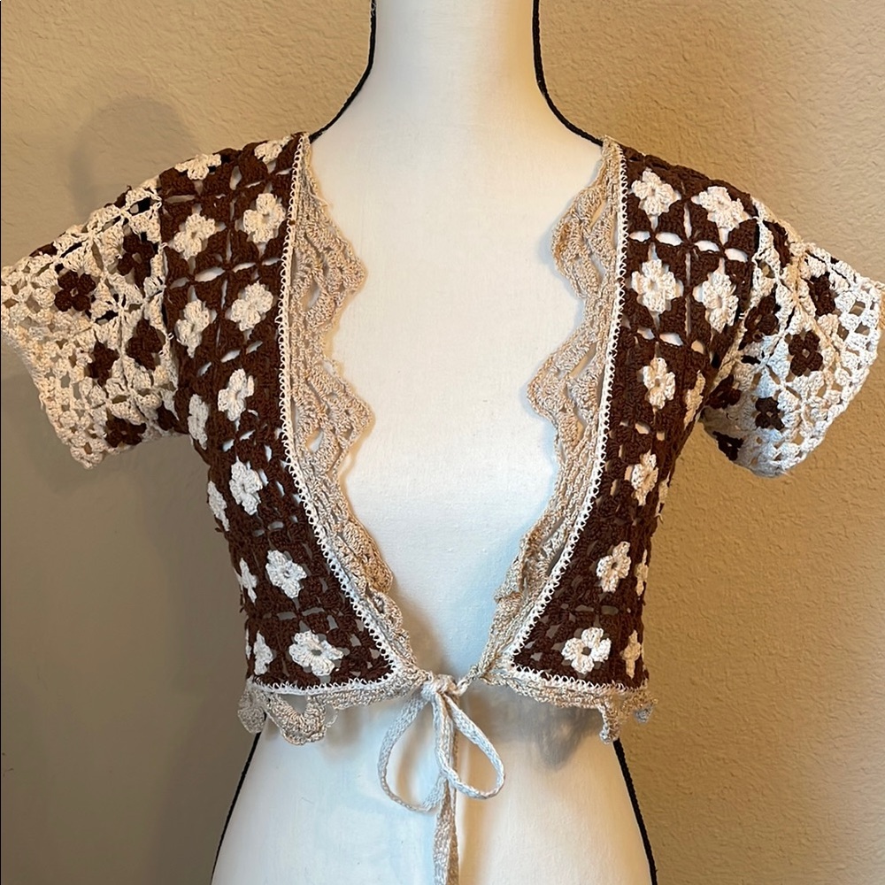 Crochet Cardigan  . Size Small